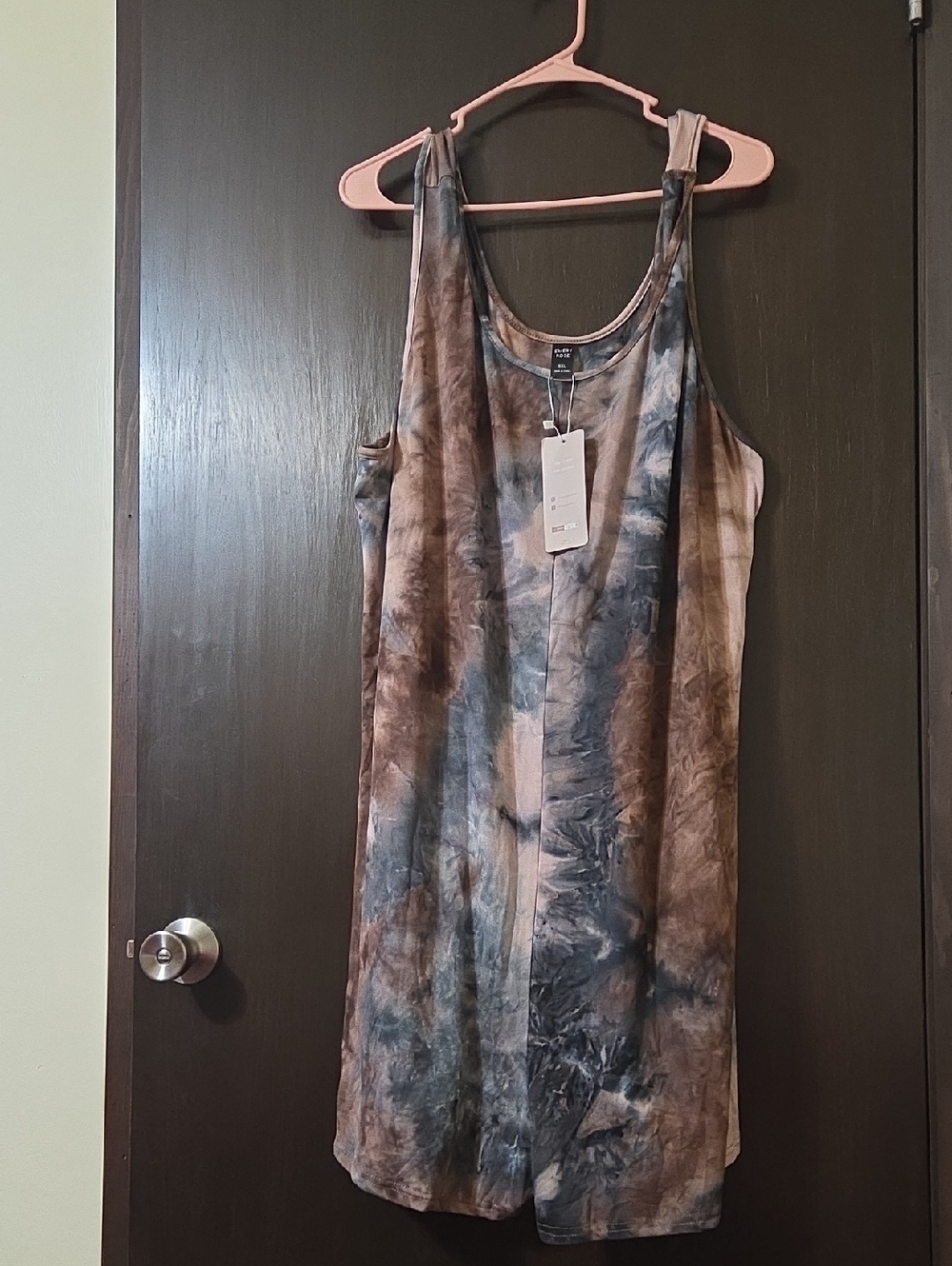 Emery Rose Shorts Romper brown and black tie dye 5XL NWT